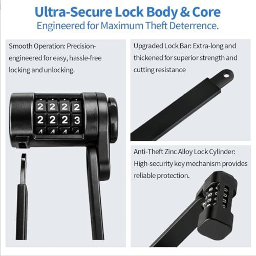 Heavy duty folding combination lock for e-bikes — photo 5