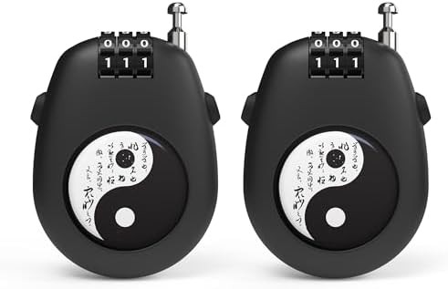 Compact Tai Chi Black Combination Lock