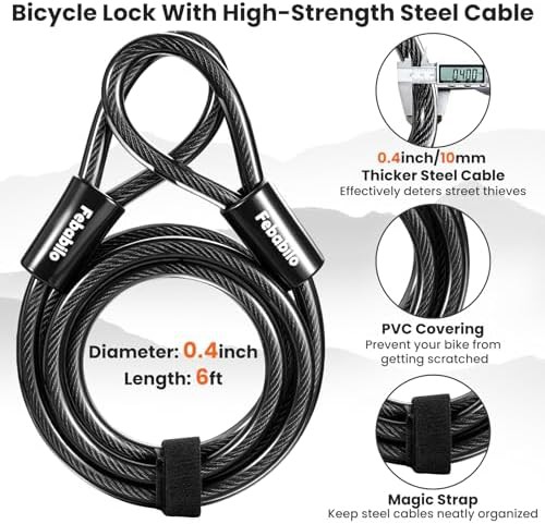 Keyed 18mm u-lock with 6ft cable — photo 4