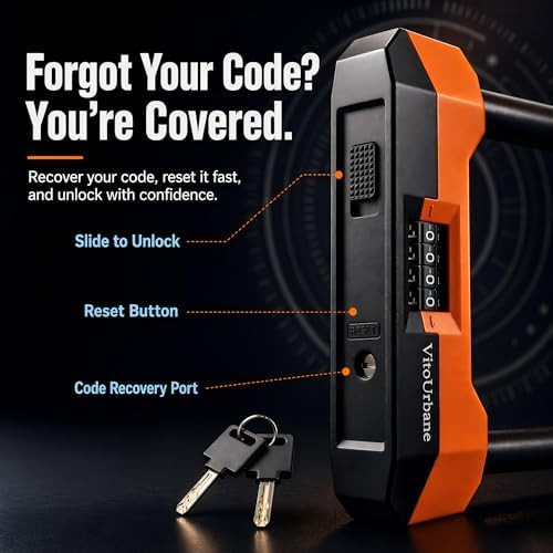 Combination U Lock with Integrated Chain — photo 4