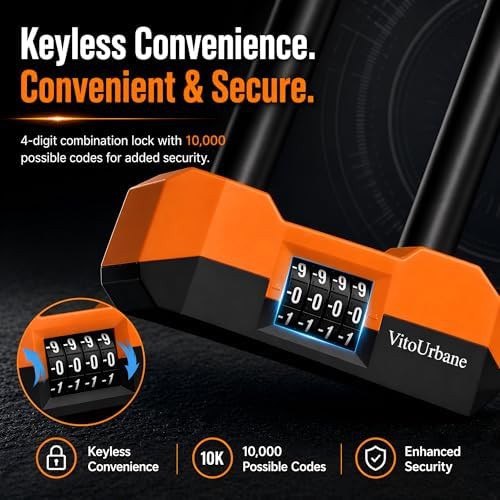 Combination U Lock with Integrated Chain — photo 5