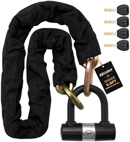 Long Gold Steel Security Chain Lock