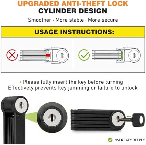 Gray Portable Alloy Steel Folding Lock — photo 5