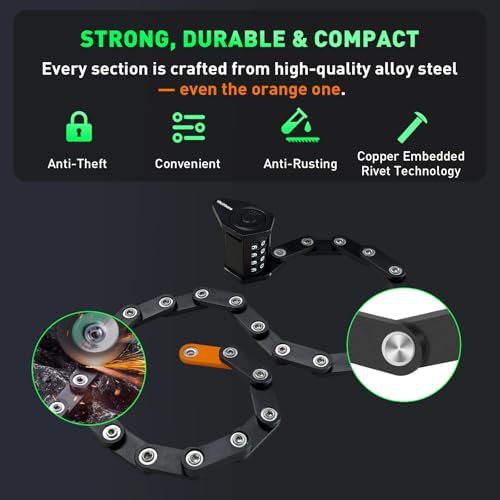 Heavy Duty Folding Combination Lock for E-Bikes — photo 3