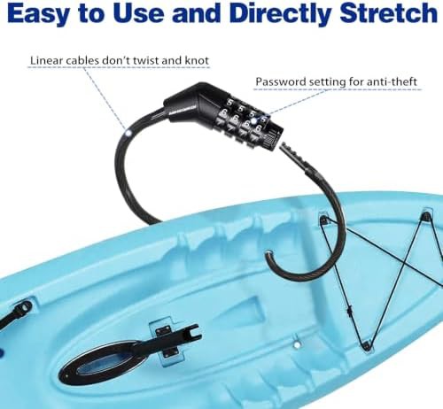 Long straight cable lock for outdoor gear — photo 3