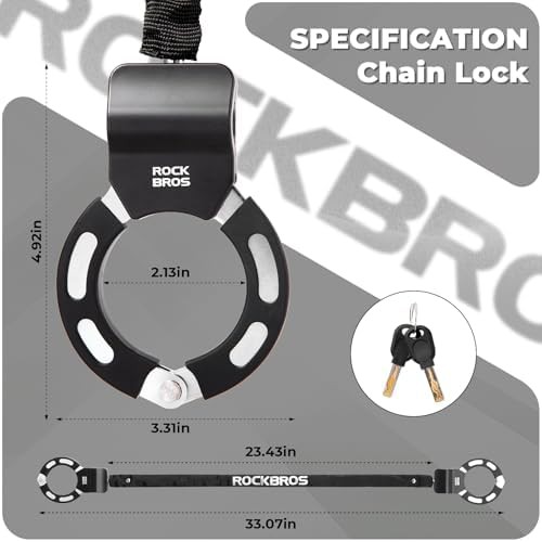 Compact heavy duty scooter chain with key — photo 3