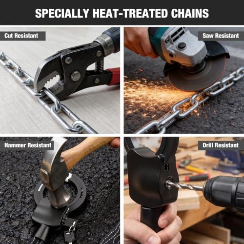 Heavy duty 8mm scooter chain lock — photo 3
